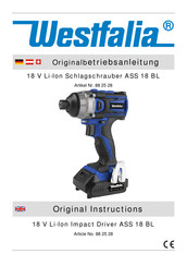Westfalia ASS 18 BL Original Instructions Manual