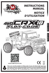Hobbytech 4WD CRX18 FLAT CAGE Instruction Manual