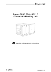 SystemAir Topvex SR09 E Operation And Maintenance Instruction
