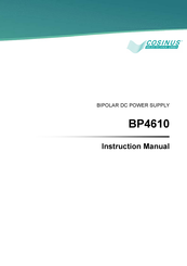 Cosinus BP4610 Instruction Manual