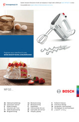 Bosch MFQ2 series Instruction Manual