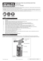 Sealey AK2955 Instructions