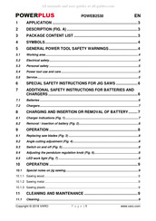 VARO Powerplus POWEB2530 Instructions Manual