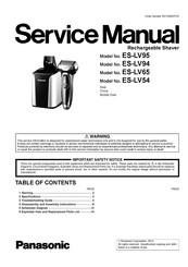 Panasonic ES-LV54 Service Manual
