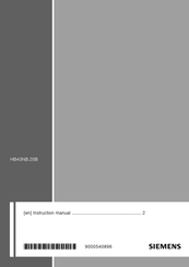 Siemens HB43NB 20B Series Instruction Manual