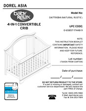 Dorel Asia 0-65857-17448-9 Manual