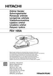 Hitachi Koki FSV 10SA Handling Instructions Manual