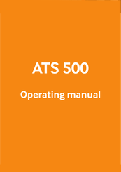 Advance Welding ATS 500 Operating Manual