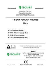 Bomet U 031/1 Owner's Manual