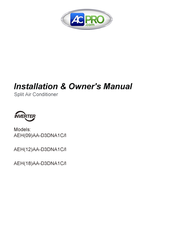 Gree AEH18AA-D3DNA1C/I Installation & Owner's Manual