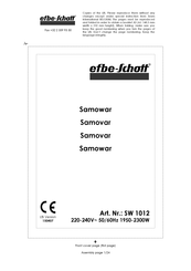 EFBE-SCHOTT SW 1012 Manual