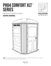 PolyJohn PH04 COMFORT XLT Series Product Instructions
