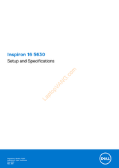 Dell Inspiron 16 5630 Setup And Specifications