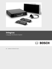 Bosch INTEGRUS Installation And Operation Manual