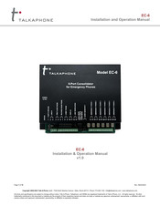 Talkaphone EC-6 Installation And Operation Manual