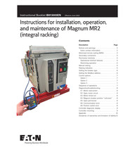 Eaton Magnum MR2 Instructions For Installation, Operation And Maintenance
