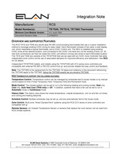 Elan TR/TS60 Integration Note