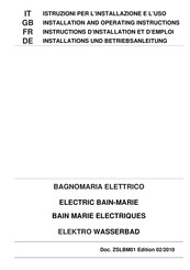Giorik Unika 900 BM740E Installation And Operating Instructions Manual