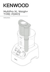 Kenwood MultiPro XL Weigh+ FDM72.990SS Instructions Manual