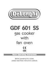 DeLonghi GDF 601 SS User Operating Instructions Manual