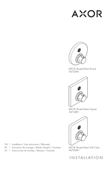 Axor ShowerSelect Soft Cube 36705 1 Series Installation/User Instructions/Warranty