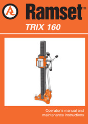 RAMSET TRIX 160 Operator's Manual And Maintenance Instructions
