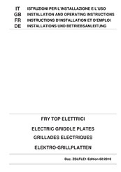 Giorik FRE72GCR Installation And Operating Instructions Manual