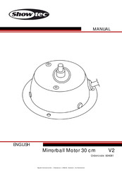 SHOWTEC Mirrorball Motor 30 cm V2 Manual