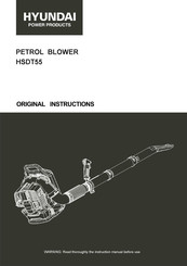 Hyundai HSDT55 Original Instructions Manual