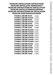Thermocet Trimline 120 DB Front Installation Instructions Manual