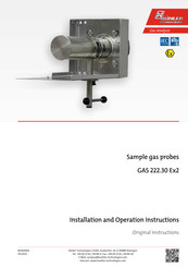 Bühler technologies GAS 222.30 Ex2 Installation And Operation Instruction Manual