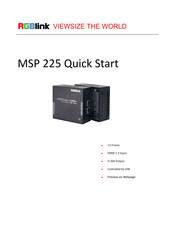 RGBlink MSP 225 Quick Start Manual