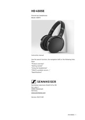 Sennheiser HD 450SE Instruction Manual