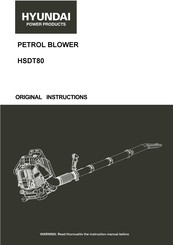 Hyundai power products HSDT80 Original Instructions Manual