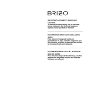 Brizo MultiChoice T75561-GL Owner's Manual