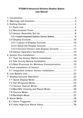 Sainlogic FT0366 User Manual