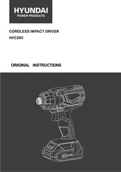 Hyundai power products HVC20V Original Instructions Manual