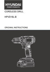 Hyundai power products HPVD18L-B Original Instructions Manual