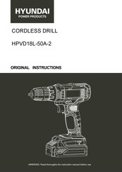 Hyundai power products HPVD18L-50A-2 Original Instructions Manual