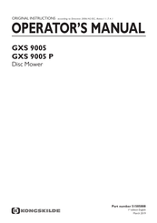 Kongskilde GXS 9005 Operator's Manual