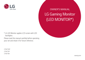 LG 27GK75IF Owner's Manual