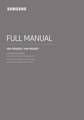 Samsung HW-MS6501 Full Manual