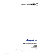 NEC Aspire IP Keyset User Manual