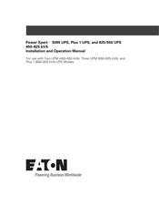Eaton Power Xpert 825/550 Installation And Operation Manual