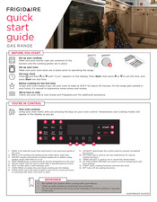 Frigidaire FCRG3083AS Quick Start Manual