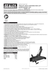 Sealey 1025HL.V2 Instructions