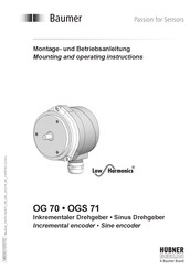 Baumer Hubner Berlin OG 70 Mounting And Operating Instructions