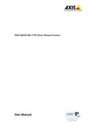 Axis Q6045 Mk II User Manual