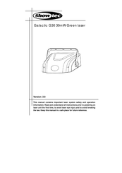 SHOWTEC Galactic G30 30mW Manual