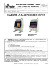 Mr. Heater MRHNF299810 Operating Instructions And Owner's Manual